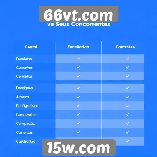 Comparativo entre 66vt.com e concorrentes do mercado